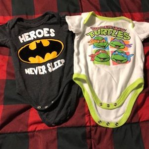 Batman and ninja turtles set